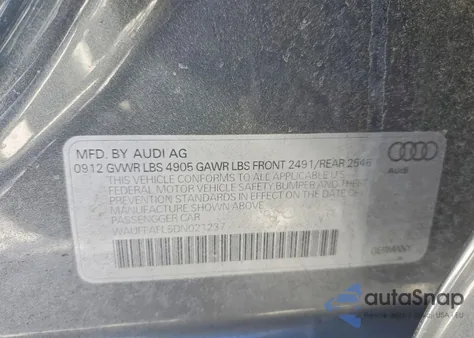 2013 Audi A4 Premium Plus from USA, damaged, VIN WAUFFAFL5DN021237